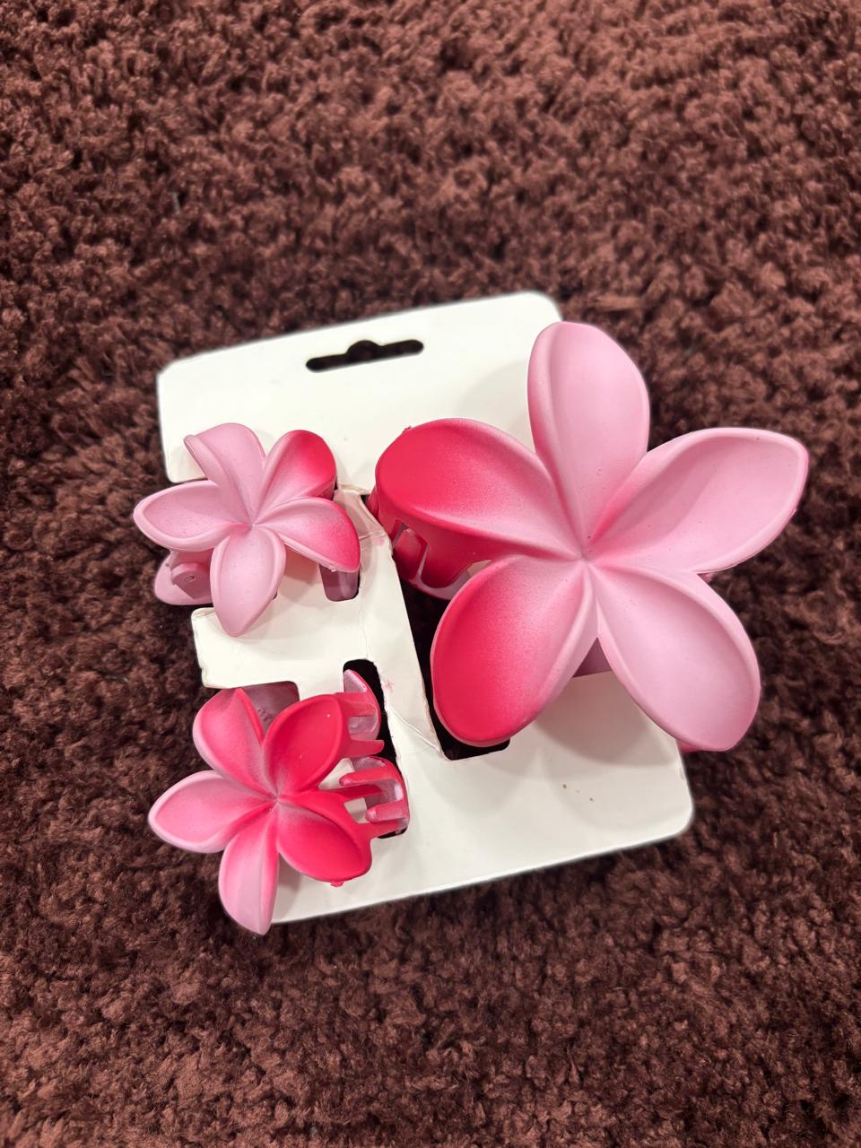 Flower Claw Clip Combo-3pc set