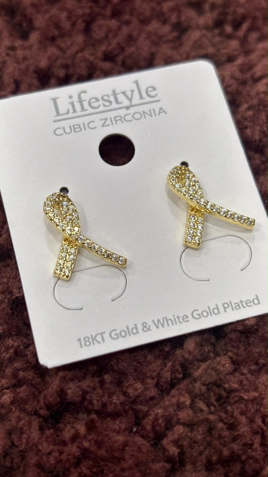 Anti-Tarnish Awareness Ribbon Earrings