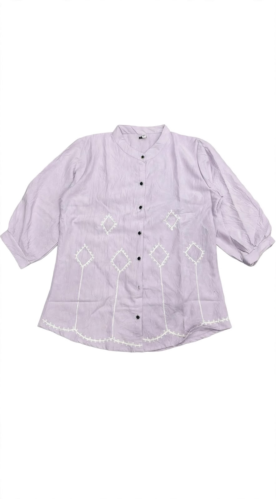 Geometric Oasis Embroidered Blouse