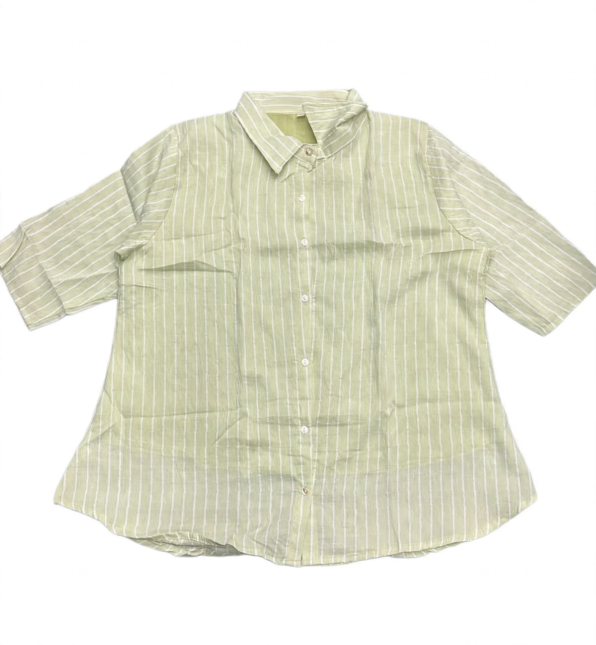 Plus Size Stripes Short Tops