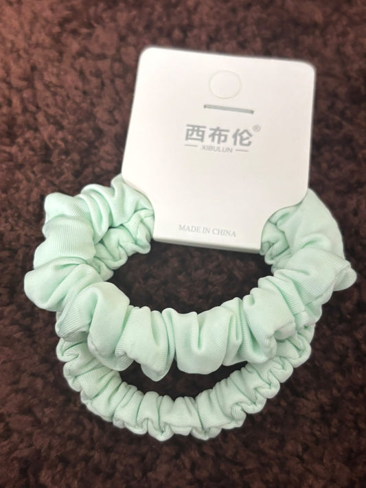 Korean Pastel Scrunchies Combo - 2Pc