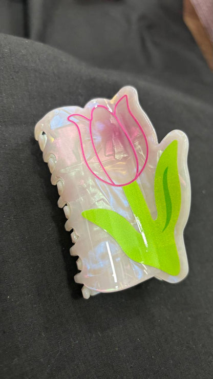 Flower Claw Clip