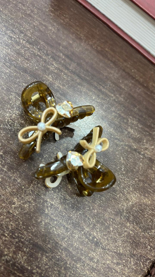 Mini Bow Claw Clips