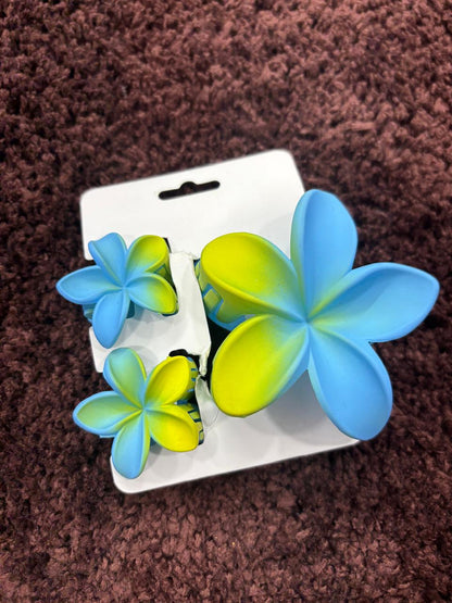 Flower Claw Clip Combo-3pc set