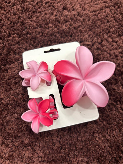Flower Claw Clip Combo-3pc set