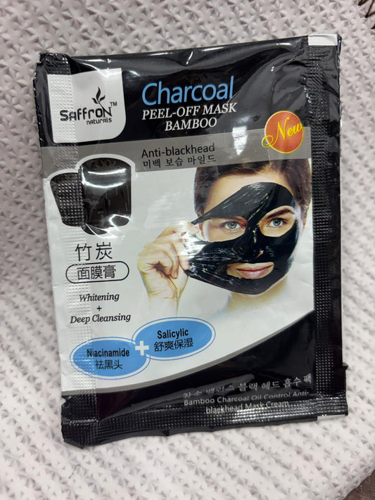 Saffron- Charcol Peel Off Mask