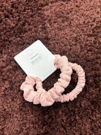 Korean Pastel Scrunchies Combo - 2Pc