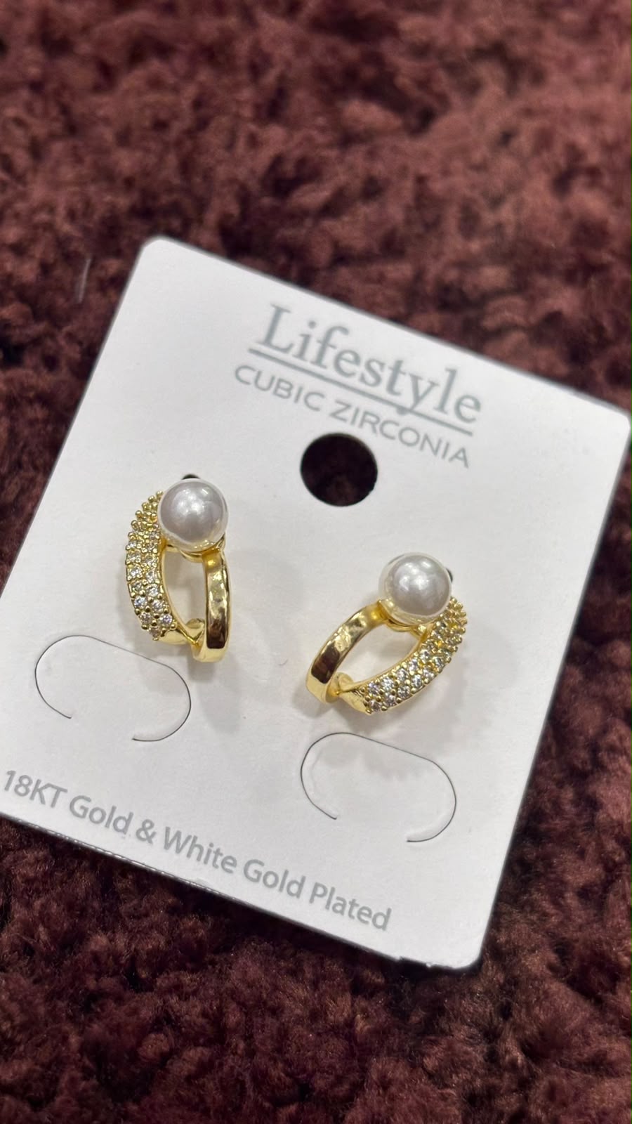Anti-Tarnish Gold Pearl Studs