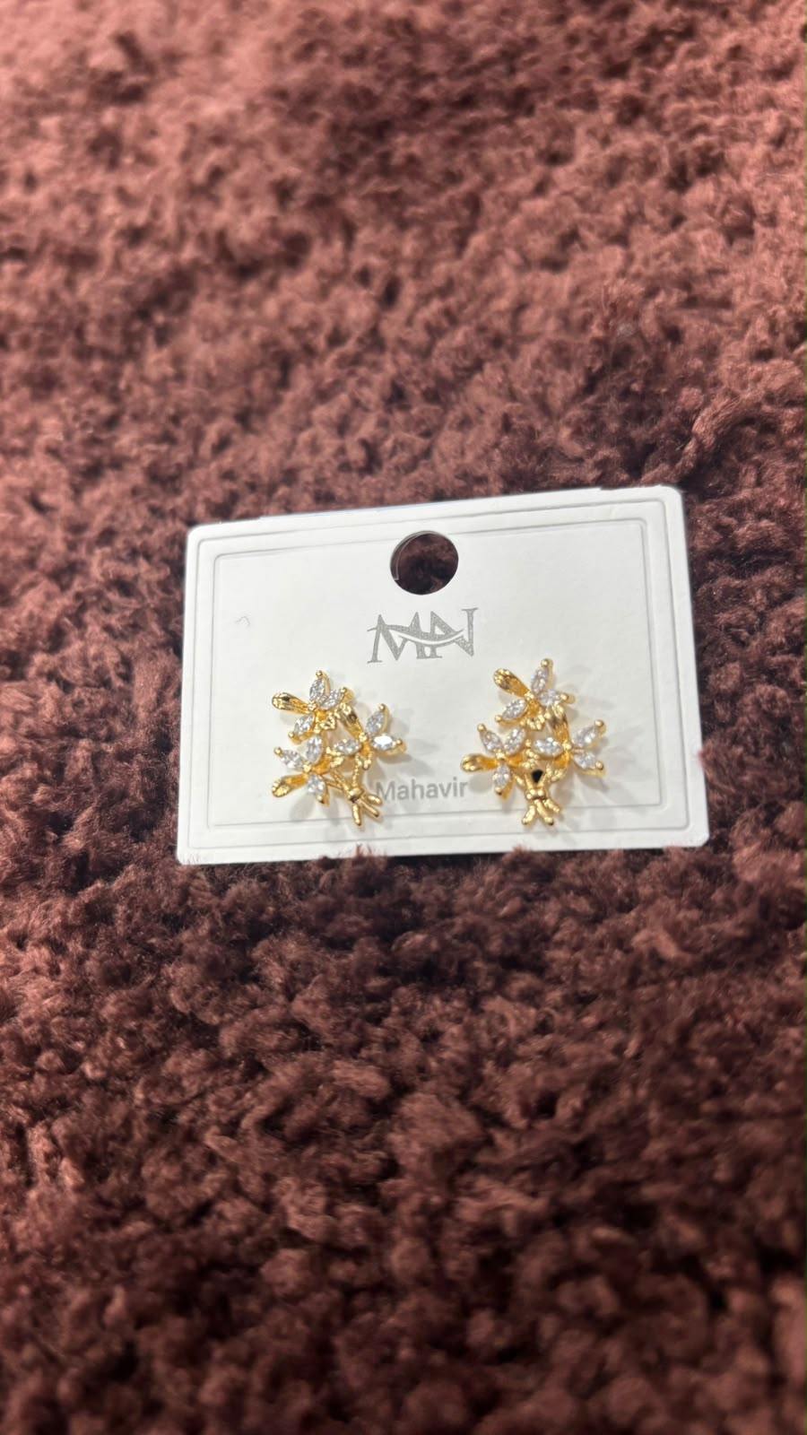 Anti-Tarnish Gold Plated Crystal Earrings