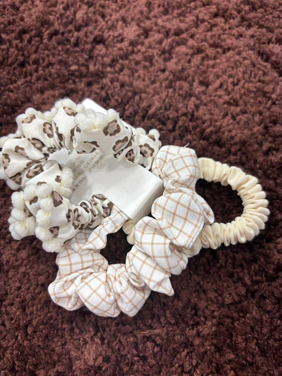 Pattern Scrunchies Combo-3Pc Set