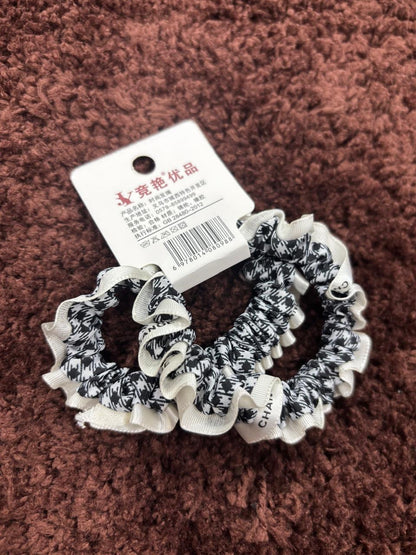 Double-Layered Ruffle Pair Scrunchies