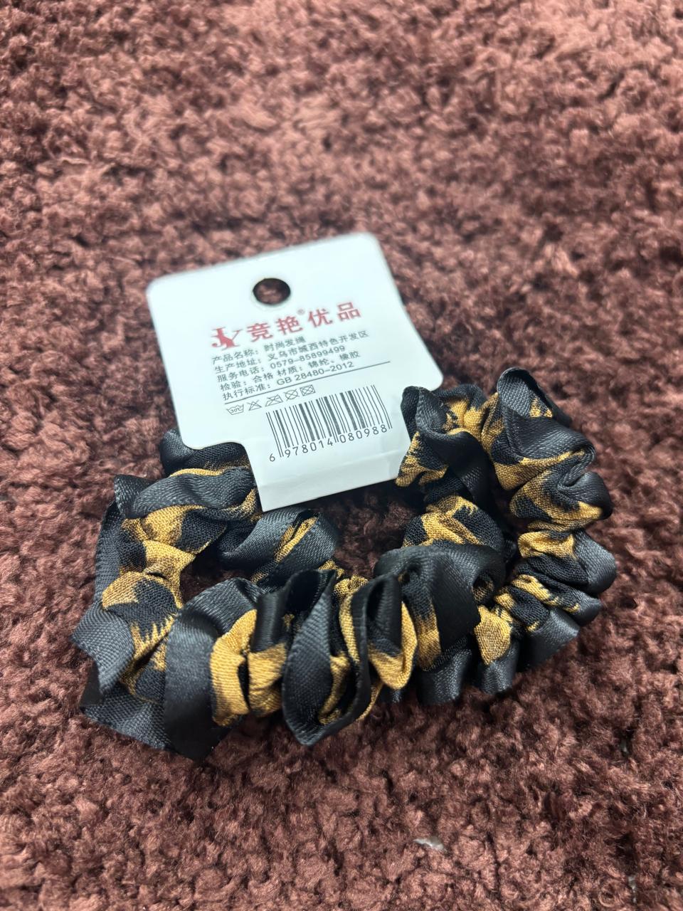 Double-Layered Ruffle Pair Scrunchies