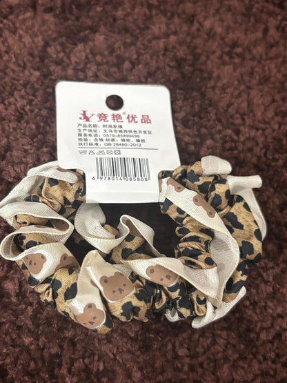 Double-Layered Ruffle Pair Scrunchies
