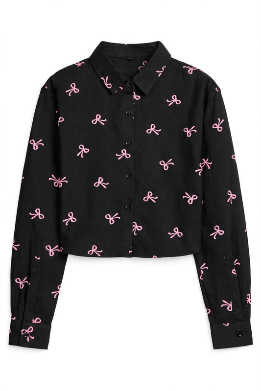 Bow Crop Shirts