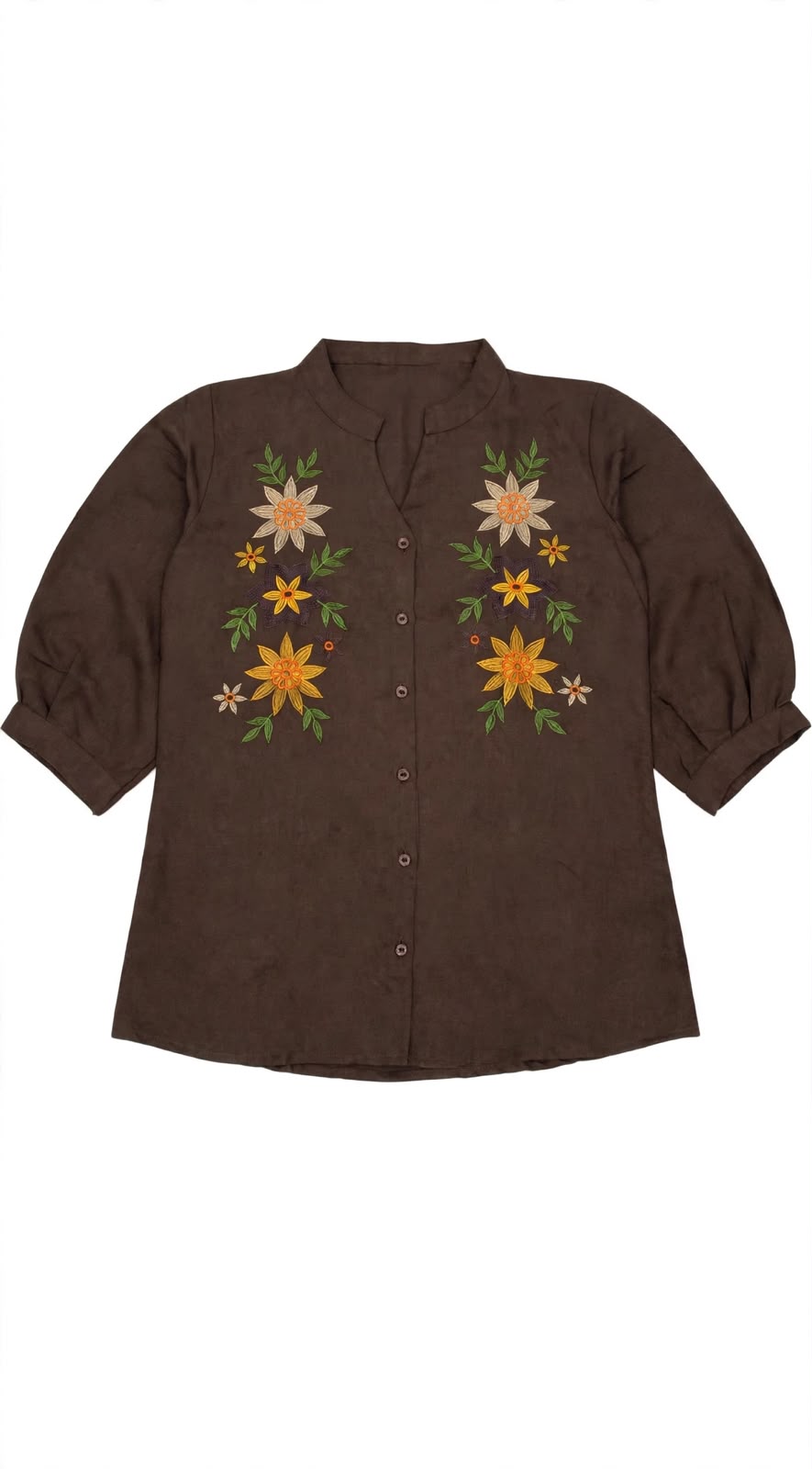 Graceful Flora Embroidered Top
