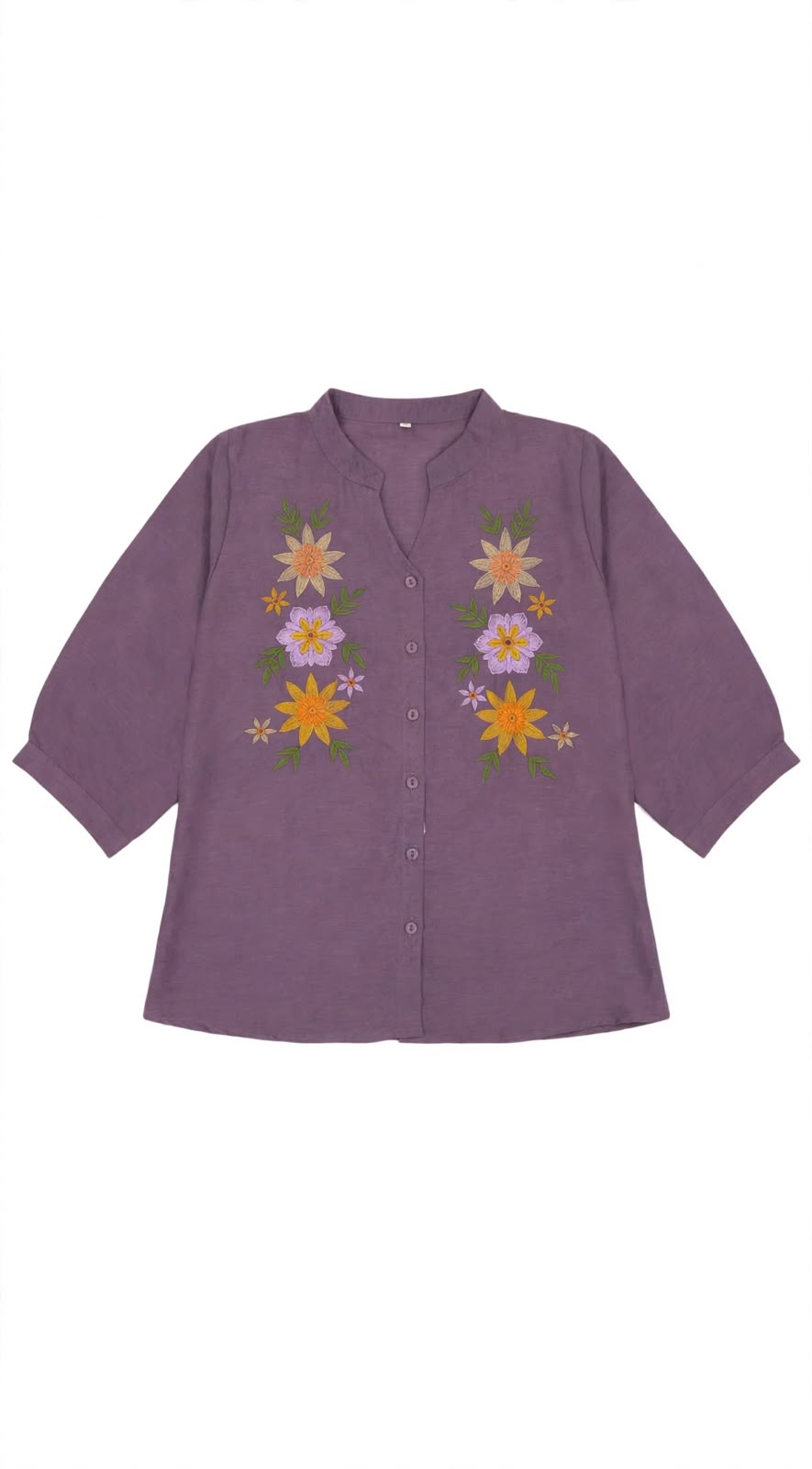 Graceful Flora Embroidered Top