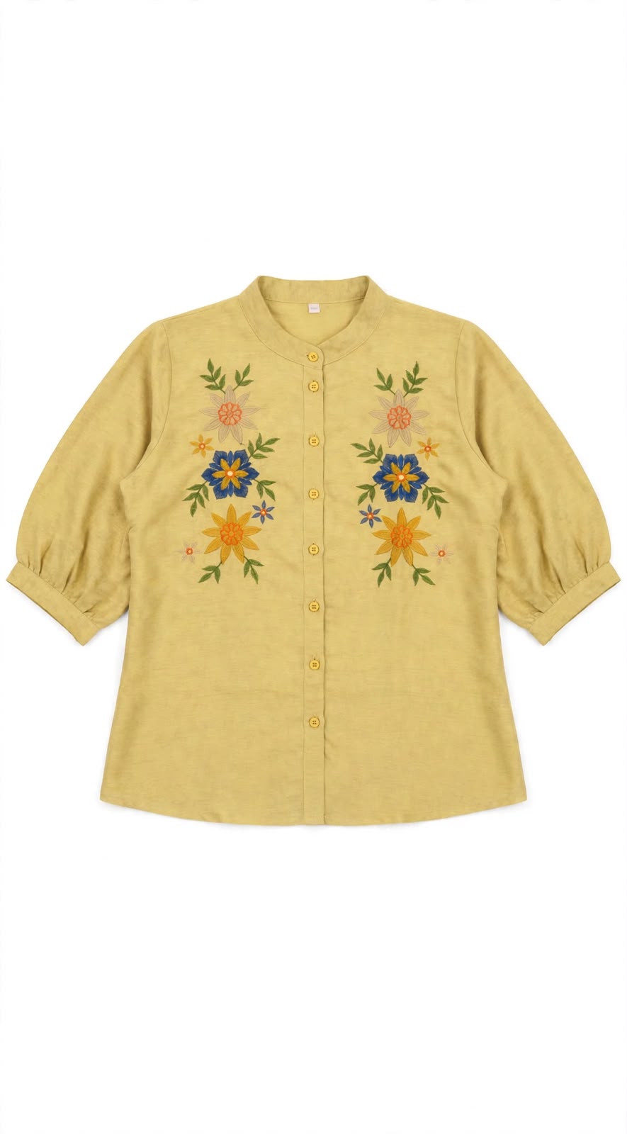 Graceful Flora Embroidered Top