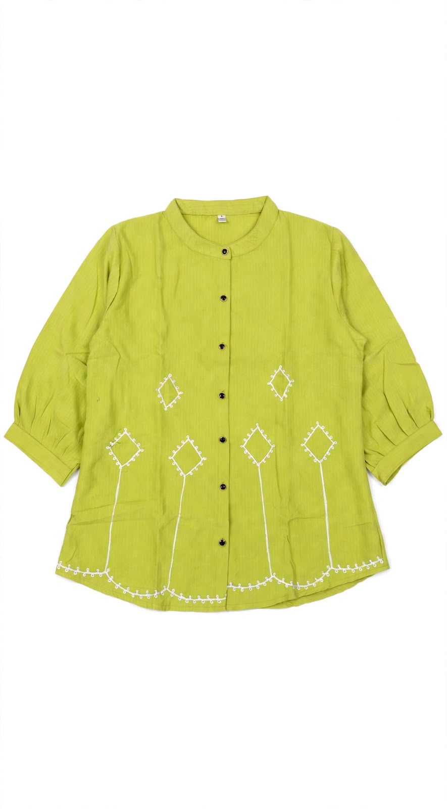 Geometric Oasis Embroidered Blouse