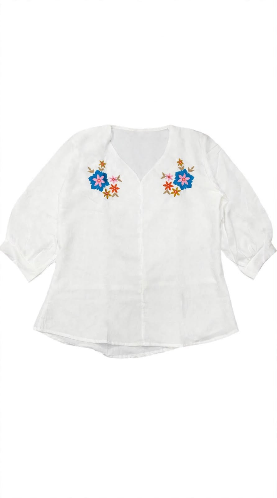 Meadow Mist Embroidered Top