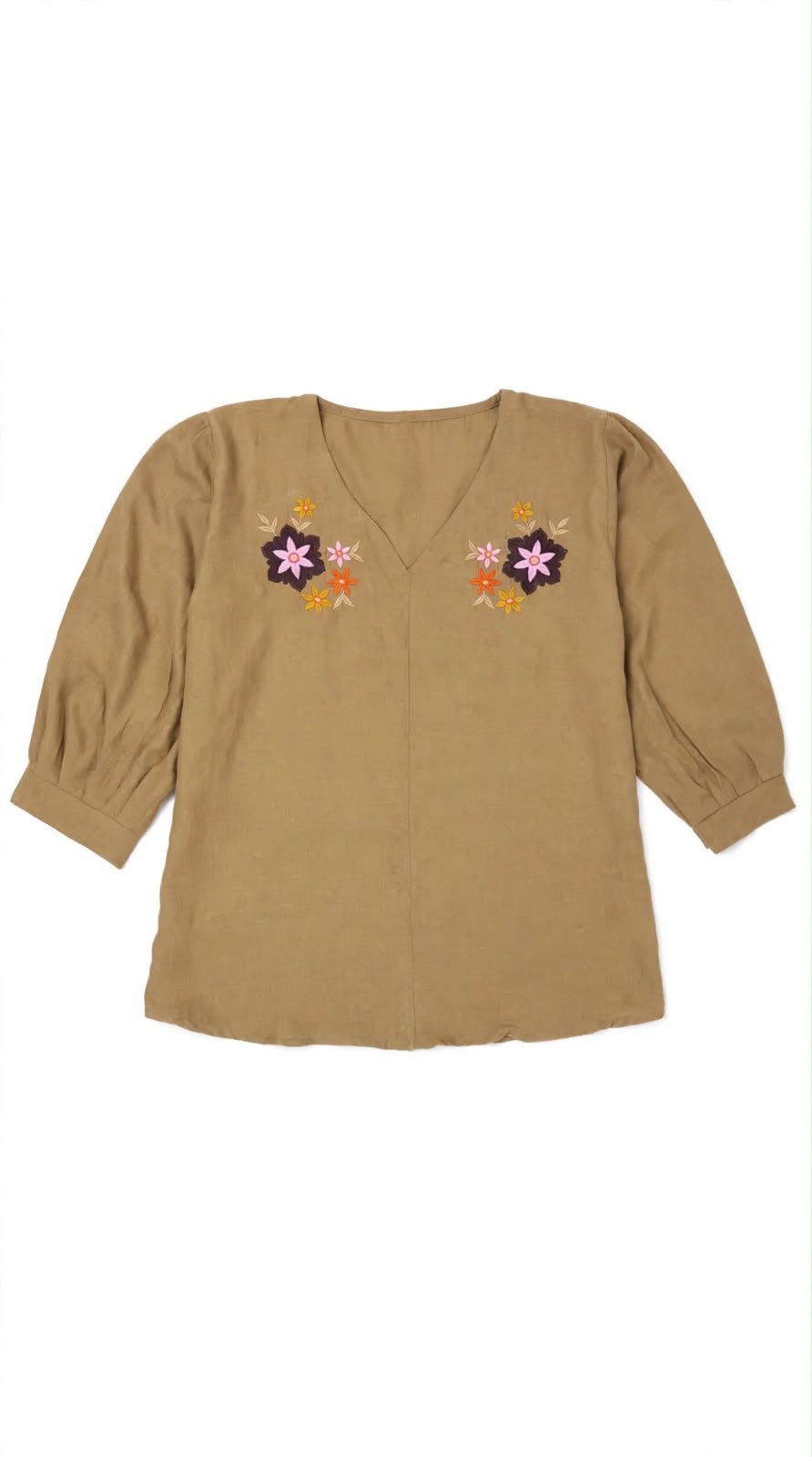 Meadow Mist Embroidered Top