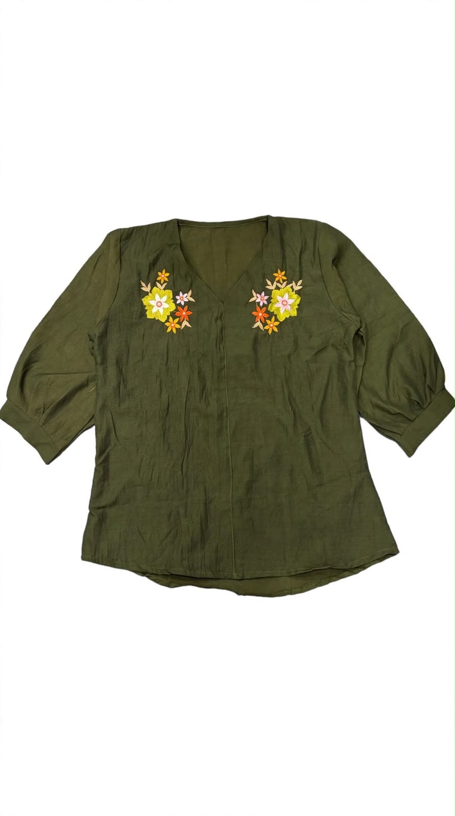 Meadow Mist Embroidered Top