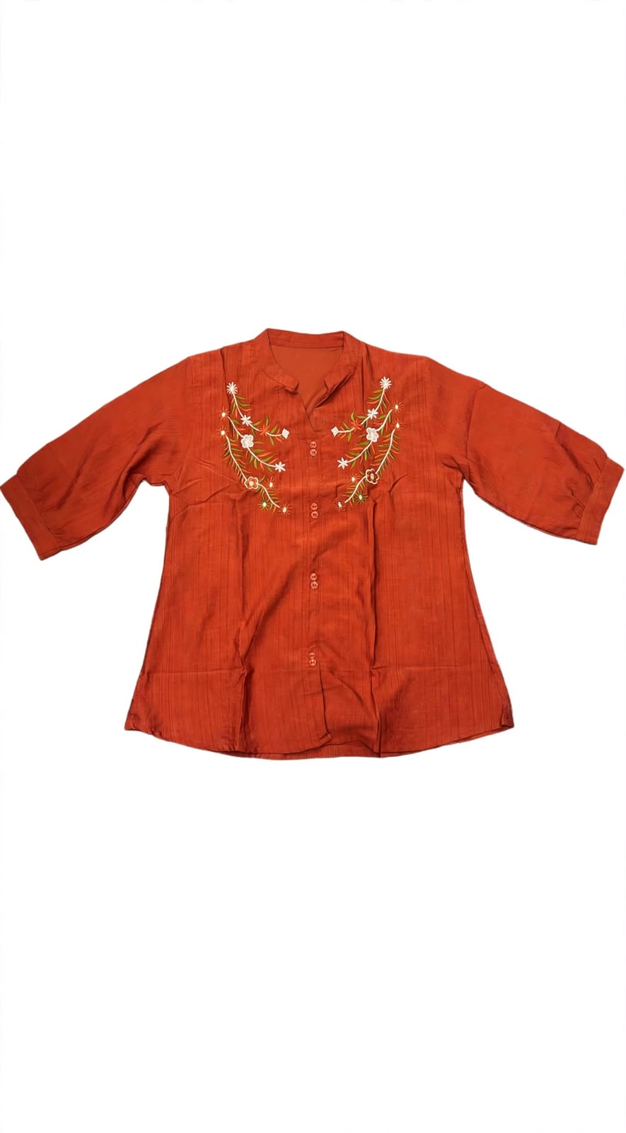 The Blossom Embroidered Linen Top