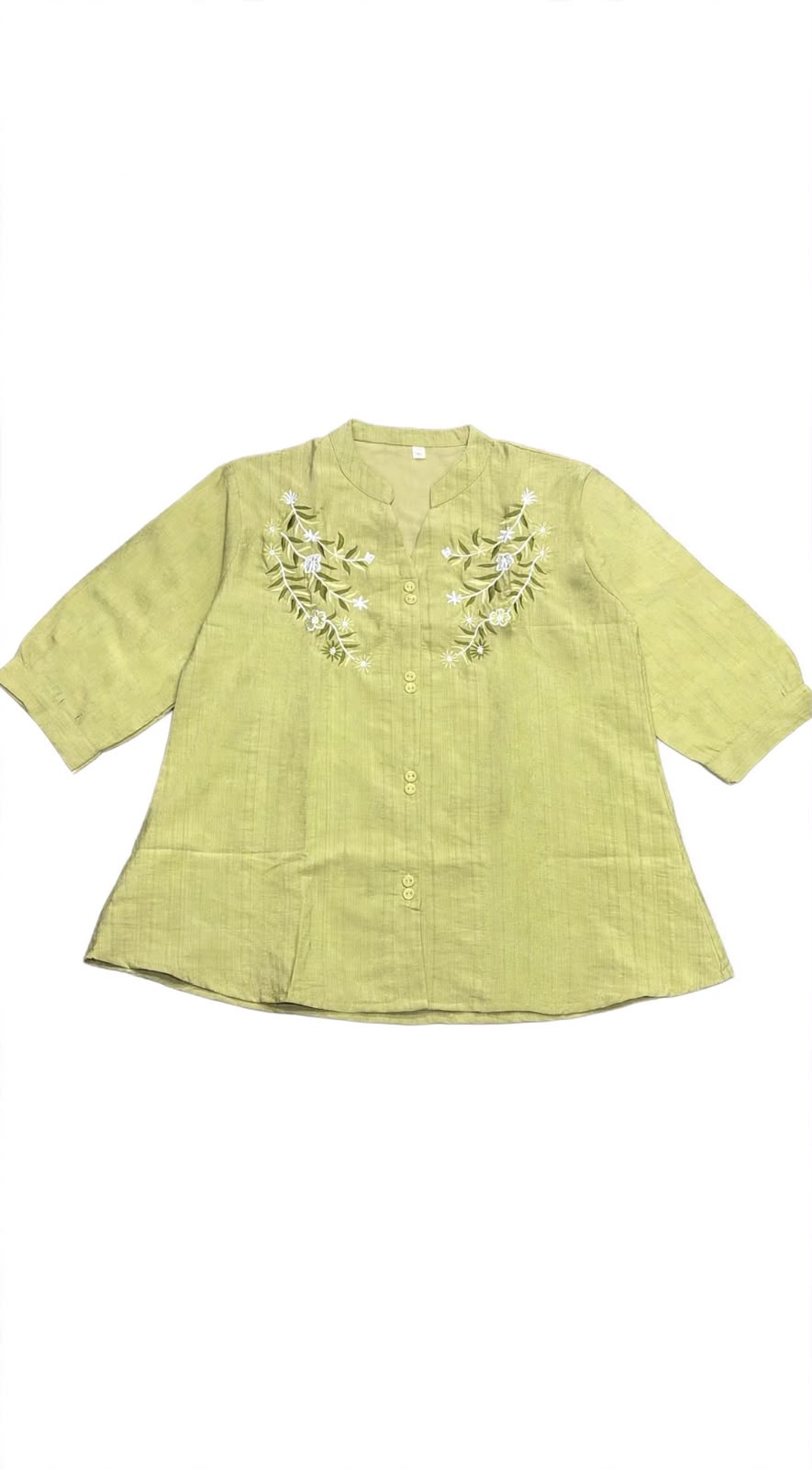 The Blossom Embroidered Linen Top