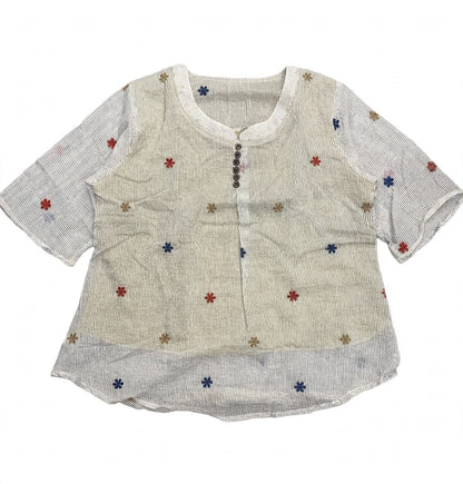 Plus Size Popcorn Short  Tops