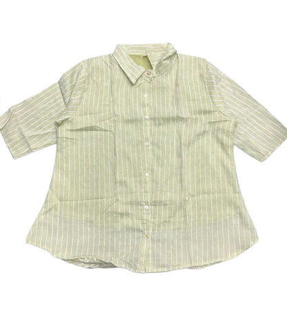 Plus Size Stripes Short Tops