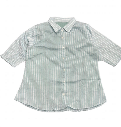Plus Size Stripes Short Tops