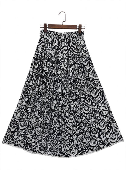 Floral Print Skirt