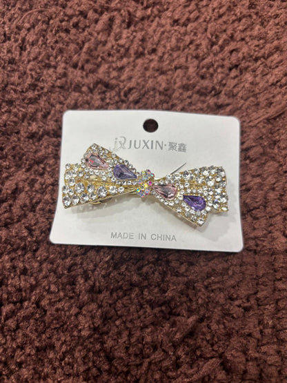 Crystal Bowknot Barrette