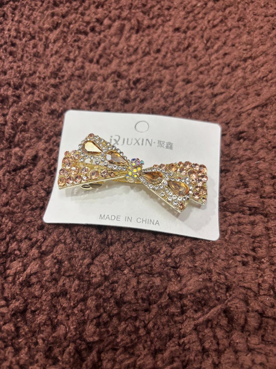 Crystal Bowknot Barrette