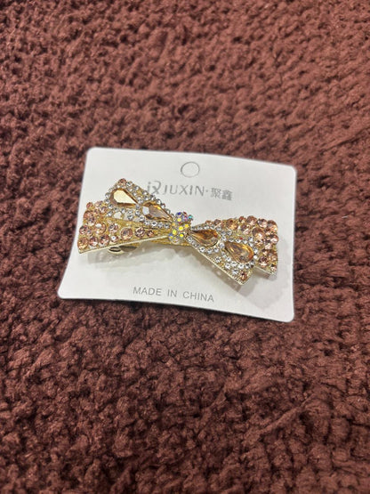 Crystal Bowknot Barrette
