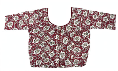 Kalamkari Half Sleeves Stretchable Blouses (XL)