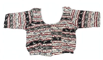 Kalamkari Half Sleeves Stretchable Blouses (XL)
