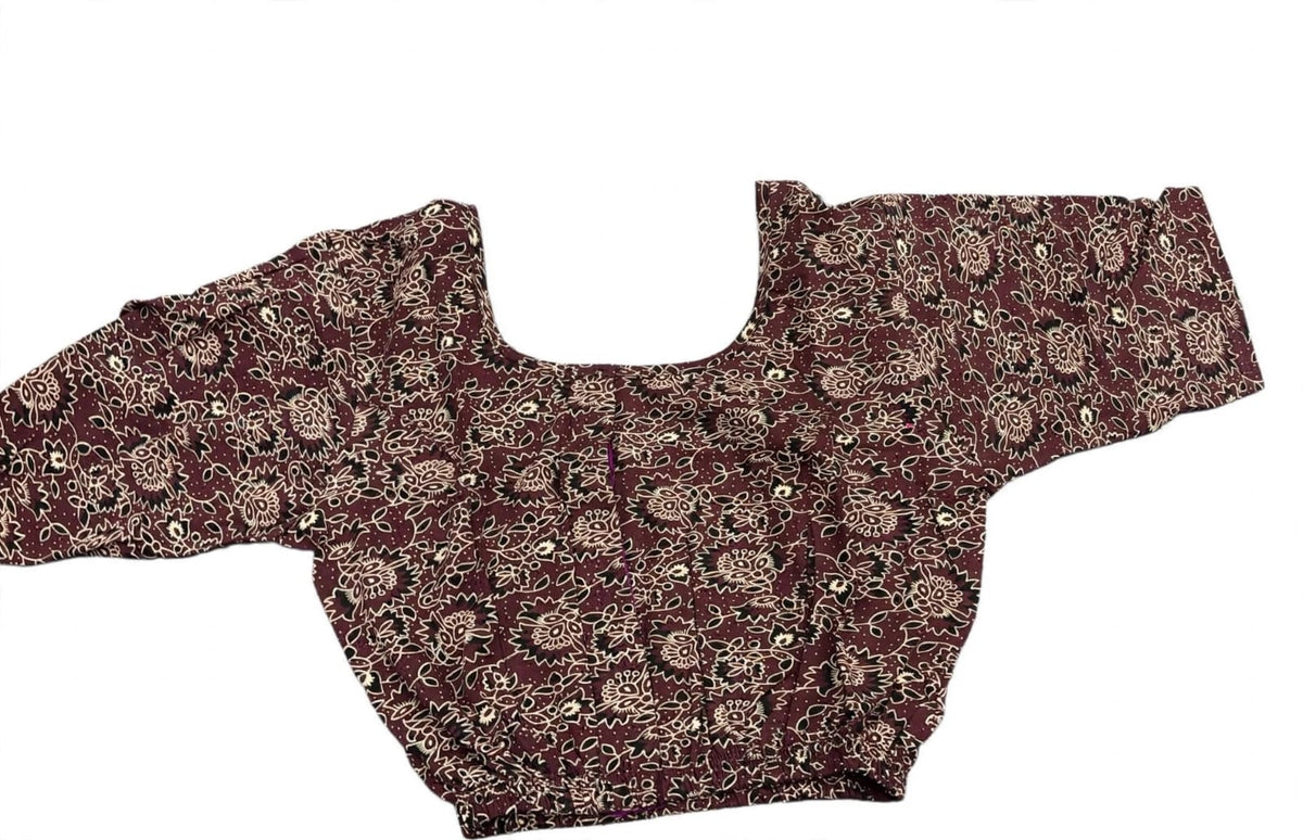 Kalamkari Half Sleeves Stretchable Blouses (4XL)