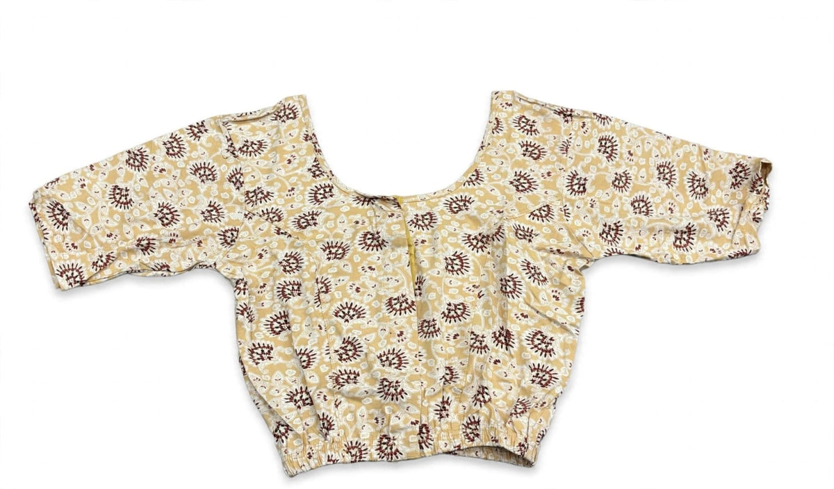 Kalamkari Half Sleeves Stretchable Blouses (4XL)